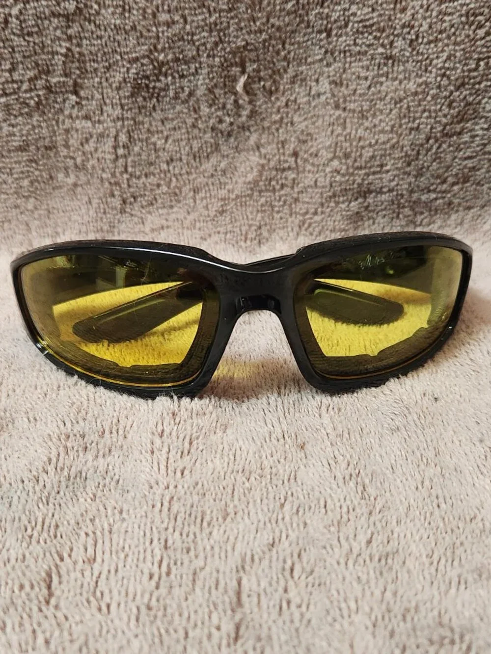 4 Pack Motorcycle Glasses Multi-Colored Padded Wrap-Around